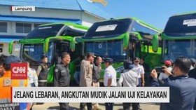VIDEO: Jelang Lebaran, Angkutan Mudik Jalani Uji Kelayakan