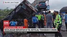 VIDEO: Kecelakaan Beruntun di Tol Boyolali Tewaskan 6 Orang