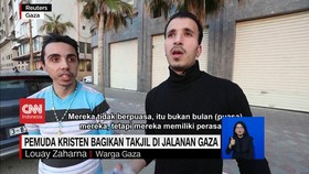 VIDEO: Pemuda Kristen Bagikan Takjil di Jalanan Gaza