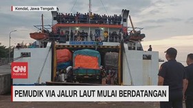 VIDEO: Pemudik Via Jalur Laut Mulai Berdatangan