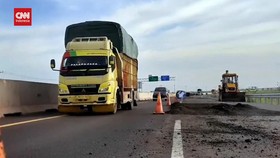 VIDEO: Perbaikan Tol Palembang-Kayuagung Bakal Rampung H-7