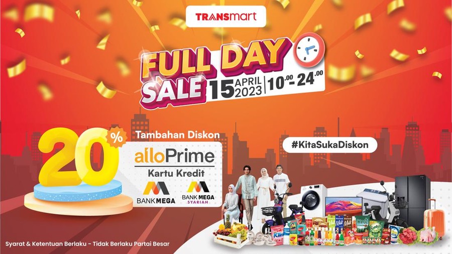 Yeay! Besok Transmart Full Day Sale Digelar, Beri Diskon Seharian