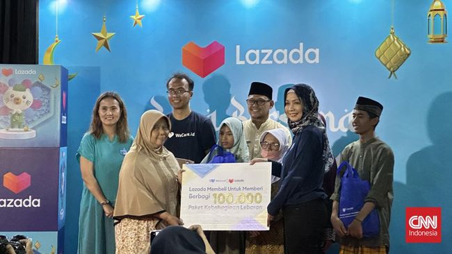 Tak hanya bisa berbelanja, platform e-commerce Lazada mengajak pelanggannya berbagi kebaikan lewat program 'Membeli untuk Memberi'.