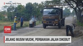 VIDEO: Jelang Musim Mudik, Perbaikan jalan Dikebut