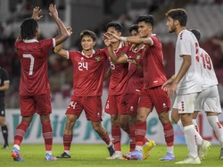 Gol Beckham Bawa Timnas Indonesia U-22 Ungguli Lebanon di Babak I