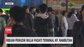 VIDEO: Ribuan Pemudik Mulai Padati Terminal Kp. Rambutan