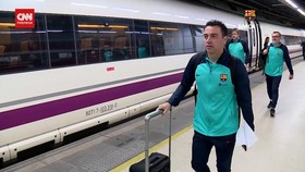 VIDEO: Barcelona Ganti Pesawat dengan Kereta Menuju Madrid