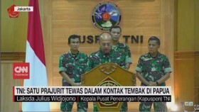 VIDEO: TNI: Satu Prajurit Tewas Dalam Kontak Tembak di Papua