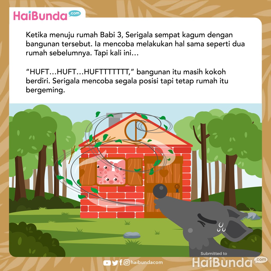 Cerita Fabel: Tiga Babi Kecil