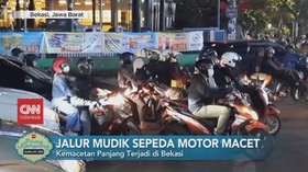 VIDEO: Jalur Mudik Sepeda Motor Macet
