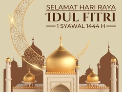 20 Contoh Kartu Ucapan Idul Fitri 1444 H dan Cara Membuatnya