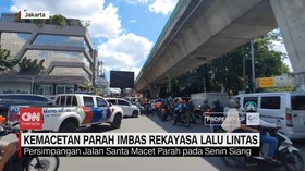 VIDEO: Kemacetan Parah Imbas Rekayasa Lalu Lintas