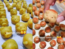 Unik! Kue Nastar Bentuk Babi Ini Bikin Sayang untuk Dimakan
