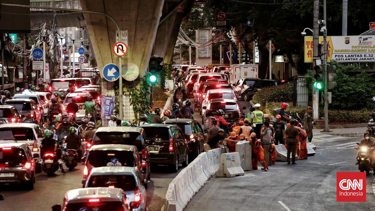 2025 年の大晦日に閉鎖されるジャカルタの道路の完全なリスト