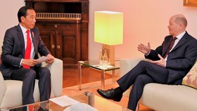 Presiden Jokowi Bertemu Kanselir Jerman Olaf Scholz
