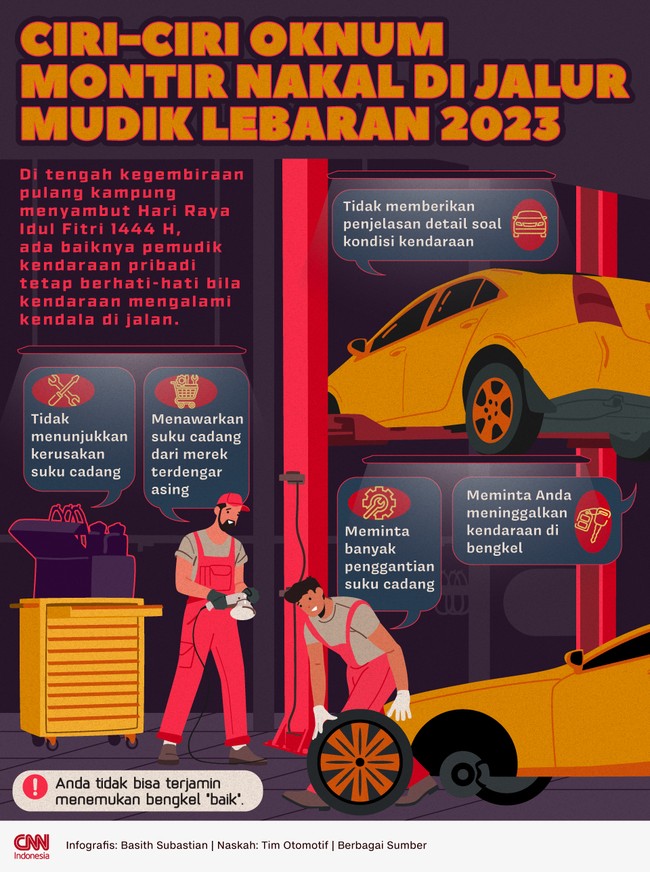 Entah karena alasan apa pun montir di bengkel sepanjang jalur mudik bisa saja nakal, Anda harus tetap waspada biar tak rugi.