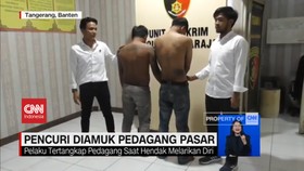 VIDEO: Kepergok Mencuri Uang, Pencuri Diamuk Pedagang Pasar