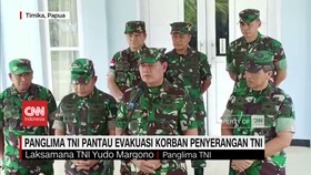 VIDEO: Panglima TNI Pantau Evakuasi Korban Penyerangan TNI di Mugi