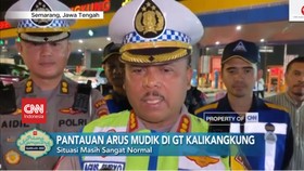 VIDEO: Pantauan Arus Mudik di Gerbang Tol Kalikangkung