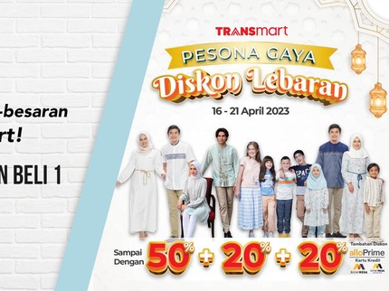 Diskon Besar-besaran di Transmart! Baju Lebaran Beli 1 Dapat 2