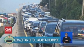 VIDEO: Kemacetan di Tol Jakarta-Cikampek