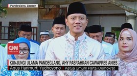 VIDEO: Kunjungi Ulama Pandeglang, AHY Pasrahkan Cawapres Anies