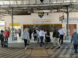 Puncak Mudik, 4.329 Penumpang Turun di Stasiun Solo Balapan Hari Ini