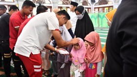 Timnas Indonesia U-22 Santuni Anak Yatim, Minta Doa Emas SEA Games