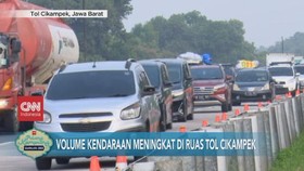 VIDEO: Volume Kendaraan Menigkat di Ruas Tol Cikampek