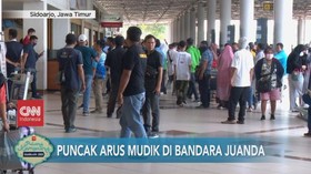 VIDEO: Puncak Arus Mudik di Bandara Juanda
