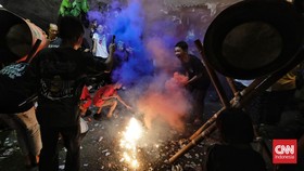 FOTO: Meriah Pawai Obor dan Bedug Malam Takbiran di Jakarta
