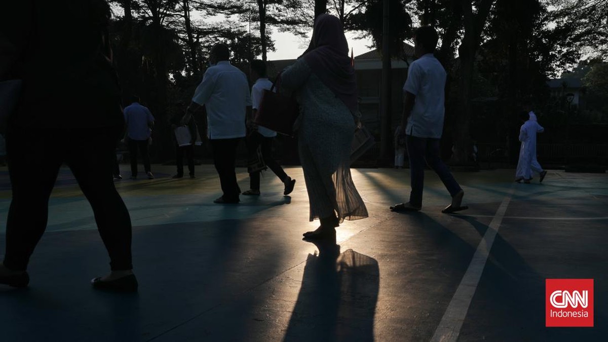 FOTO: Semringah Salat Id Perdana di Taman Menteng