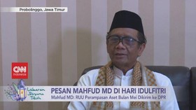 VIDEO: Pesan Mahfud MD di Hari Idulfitri