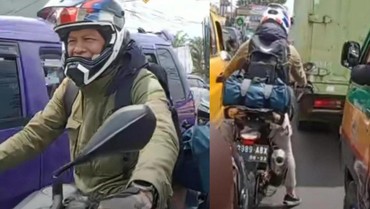 Arus Balik Mudik, Ariel NOAH Sapa Warga di Jalan Saat Kembali ke Jakarta