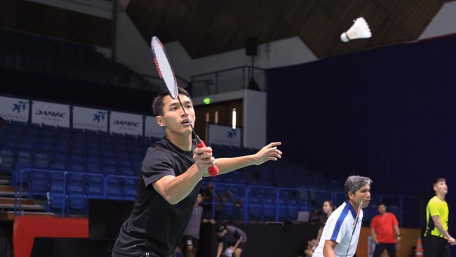 Jonatan Christie menyoroti kondisi lapangan yang akan digunakan untuk laga Badminton Asia Championships (BAC) 2023