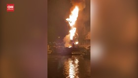 VIDEO: Momen Animatronik Naga di Disneyland California Terbakar