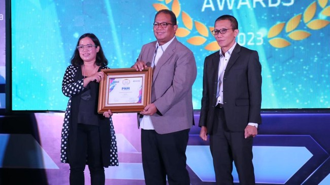 PT Permodalan Nasional Madani (PNM) kembali meraih penghargaan dalam ajang 12th Infobank Digital Brand Award 2023 dengan kategori The Best, Subholding BUMN.
