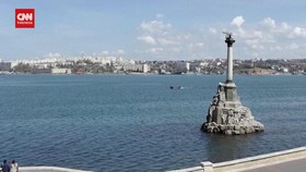 VIDEO: Rusia Klaim Tembak 3 Drone Ukraina di Pelabuhan Sevastopol