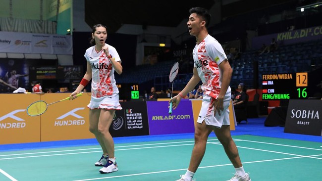 Dejan Ferdinansyah/Gloria Emanuelle Widjaja berhasil lolos ke babak perempat final Guwahati Masters 2023.