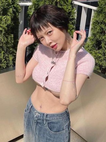 Banjir Pujian, Simak Potret Menawan HyunA dengan Rambut Bob Super Pendek