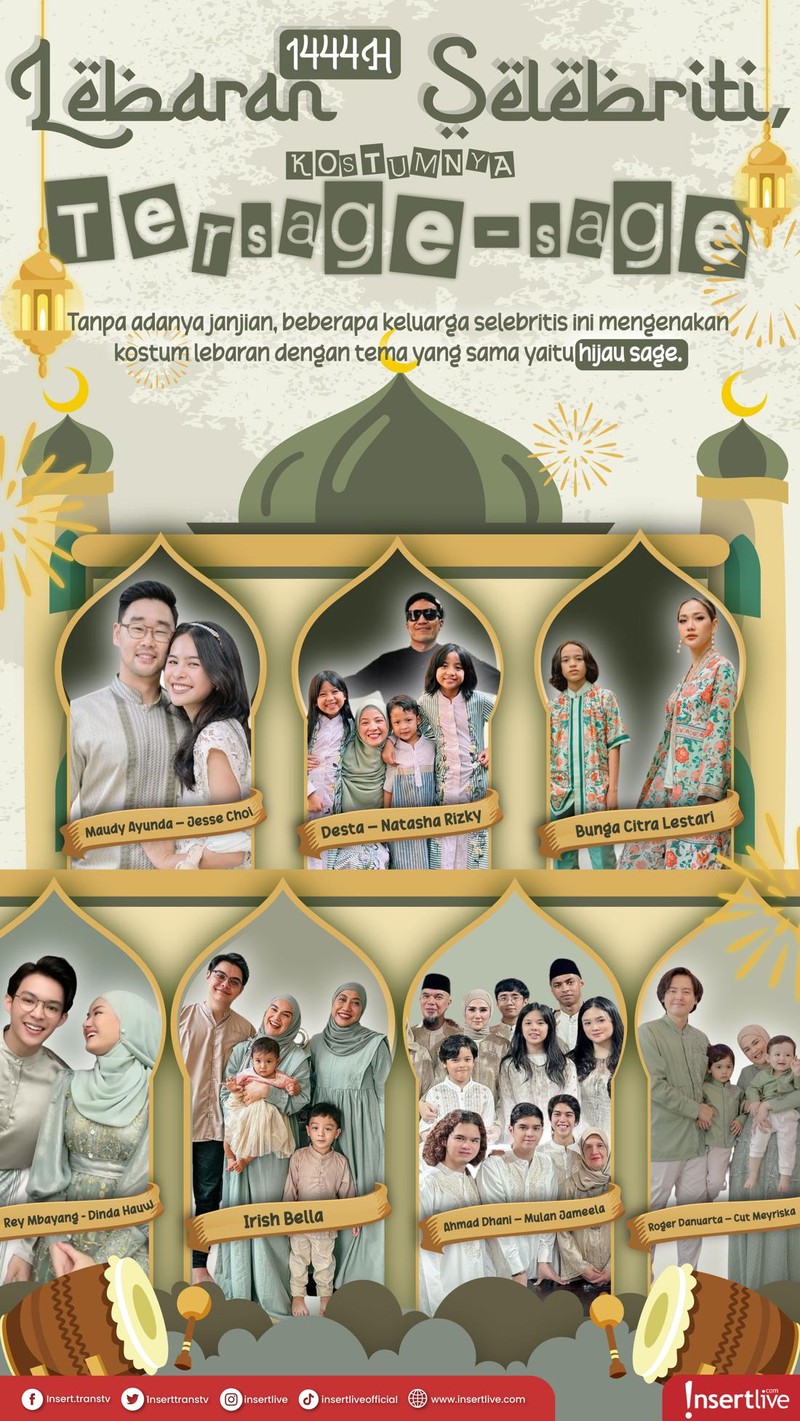 Busana Artis lebaran tersage-sage
