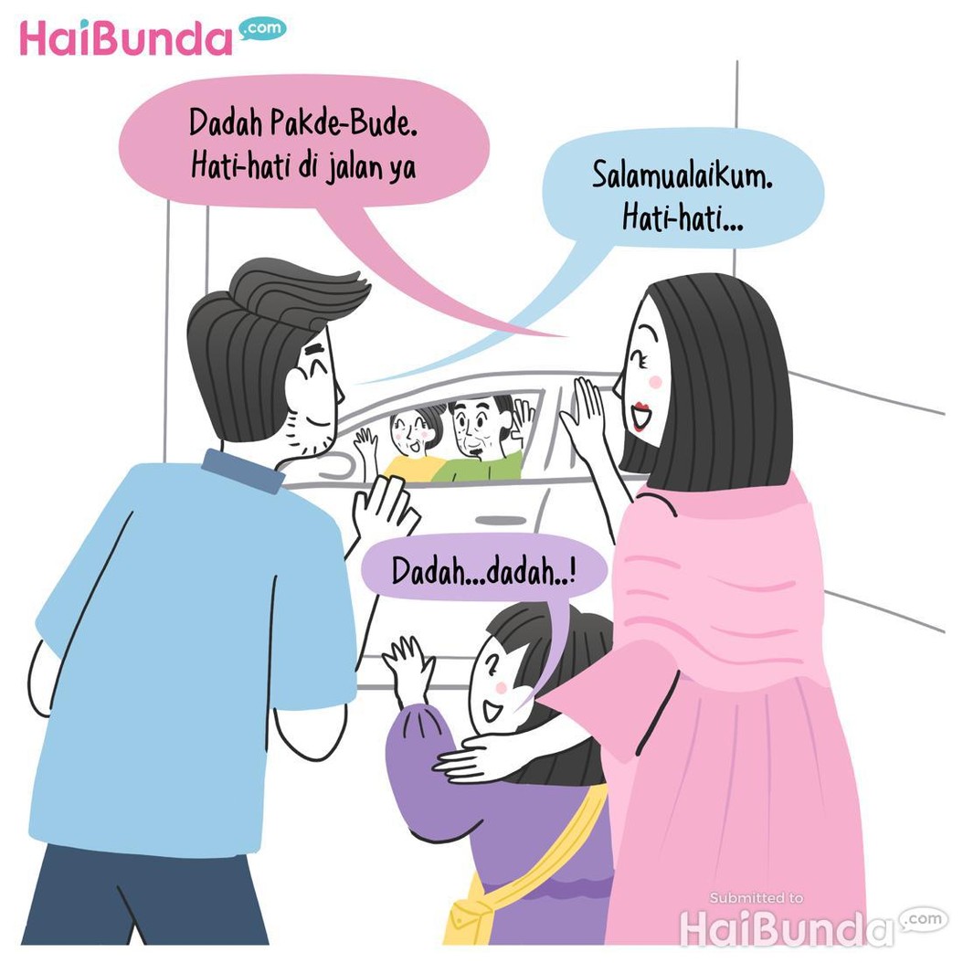 Komik Bunda: 'Salam Tempel'-nya Buat Apa, Kak?