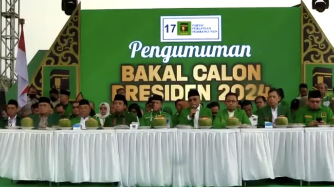 DPP PPP akhirnya resmi mengumumkan Ganjar Pranowo sebagai bakal calon presiden (capres) yang akan diusung partai itu pada Pilpres 2024.
