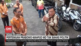 VIDEO: Pertemuan Prabowo-Mahfud MD Tak Bahas Politik