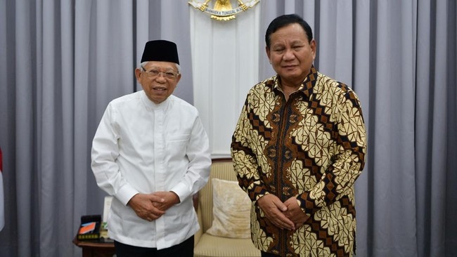 Ma'ruf Amin mengatakan penunjukan Kepala Otorita IKN definitif pengganti Bambang Susantono nantinya mungkin dilakukan Prabowo Subianto selaku penerus Jokowi. 