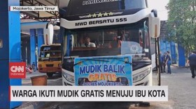 VIDEO: Warga Ikuti Mudik Gratis Menuju Ibu Kota