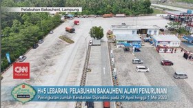 VIDEO: H+5 Lebaran, Pelabuhan Bakauheni Alami Penurunan