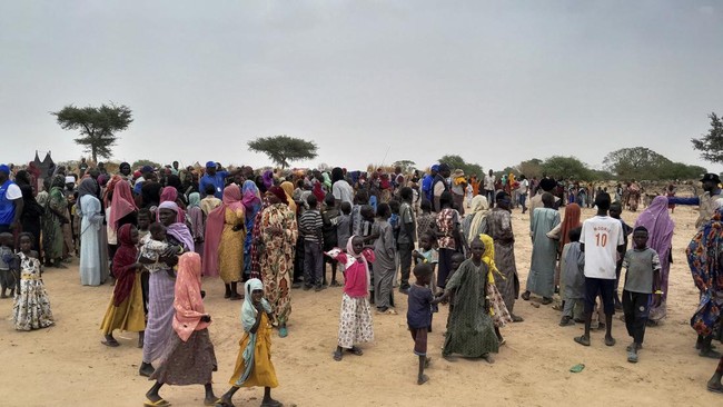 WFP, badan PBB untuk pangan mengatakan masyarakat Darfur, Sudan terpaksa mengonsumsi rumput dan kulit kacang tanah karena kelaparan akibat perang.