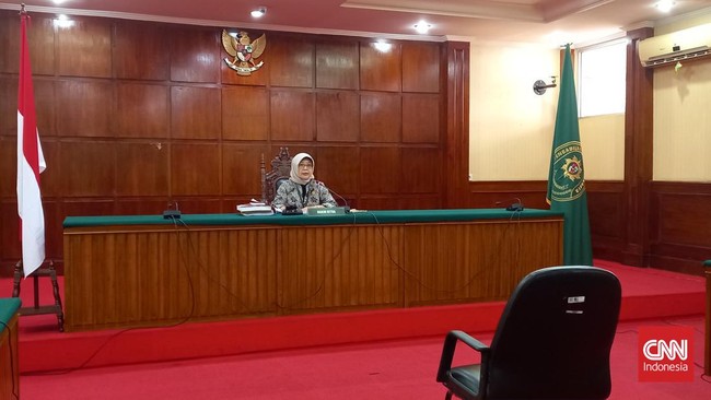 Terdakwa anak AG (15) terpantau tak menghadiri sidang putusan banding kasus penganiayaan David Ozora di Pengadilan Tinggi (PT) DKI Jakarta pada hari ini.