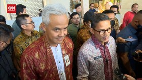 VIDEO: Salam Hormat Sandiaga Saat Bertemu Ganjar Di Semarang